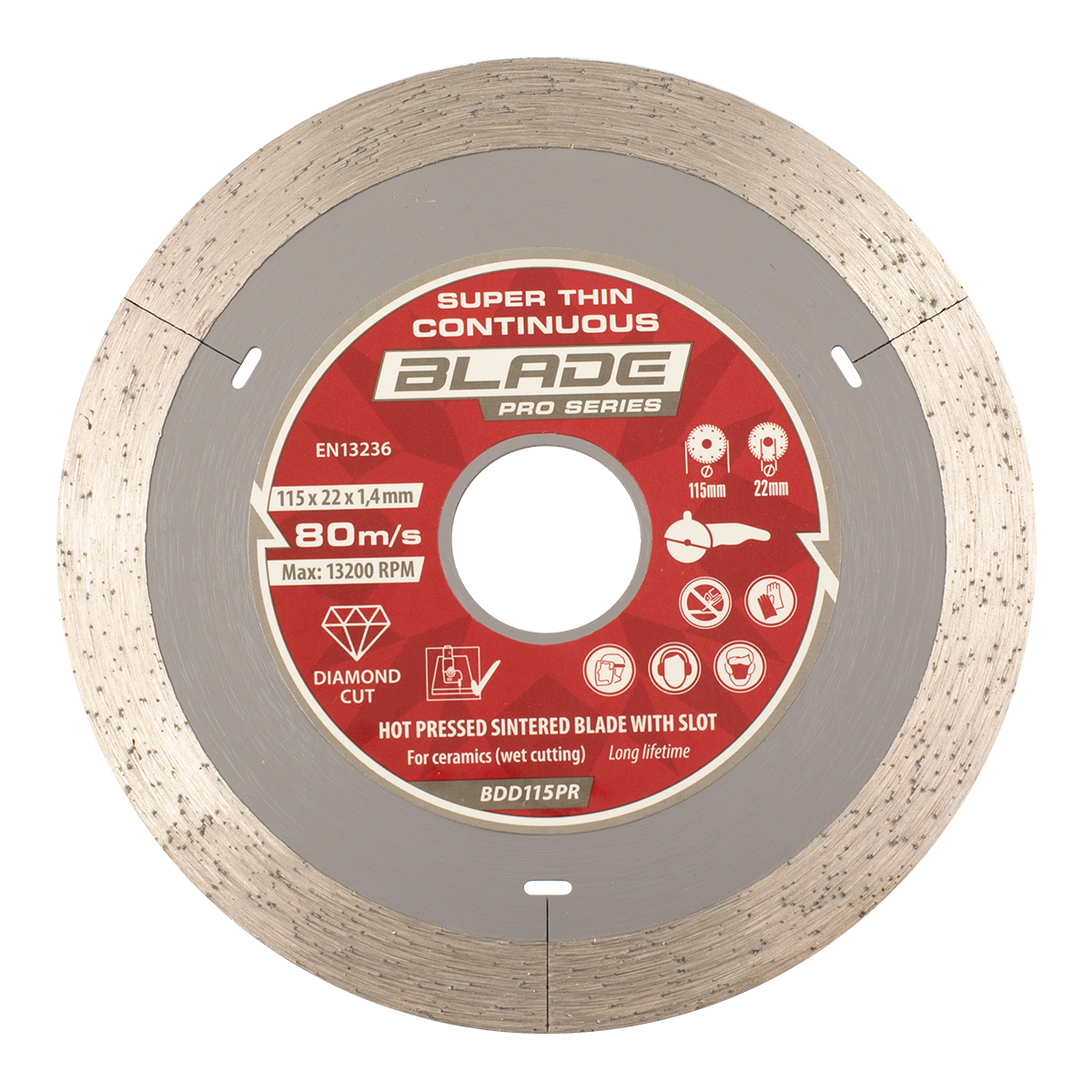 Diamond cutting disc (continuous) - BLADE BDD115PR - BLADE